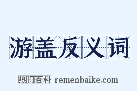 游盖反义词是什么意思的图片